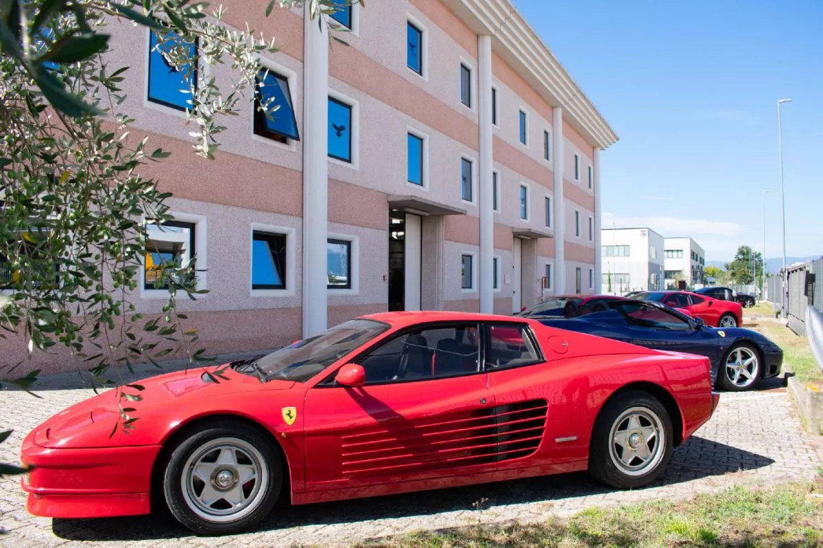 Our Ferrari Club friends, supporting the Red Passion