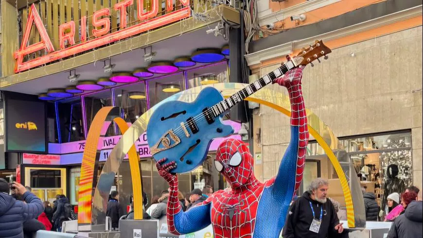 A guitar for the 2025 Sanremo Music Festival