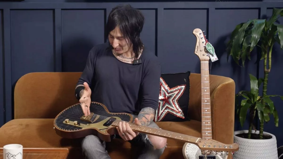 Fortus at Art of Guitar with his Paolettis