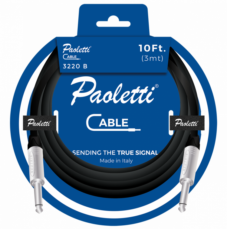 Paoletti Premium Instrument Cable 10Ft