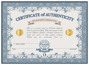 Signed Certificate Of Authenticity