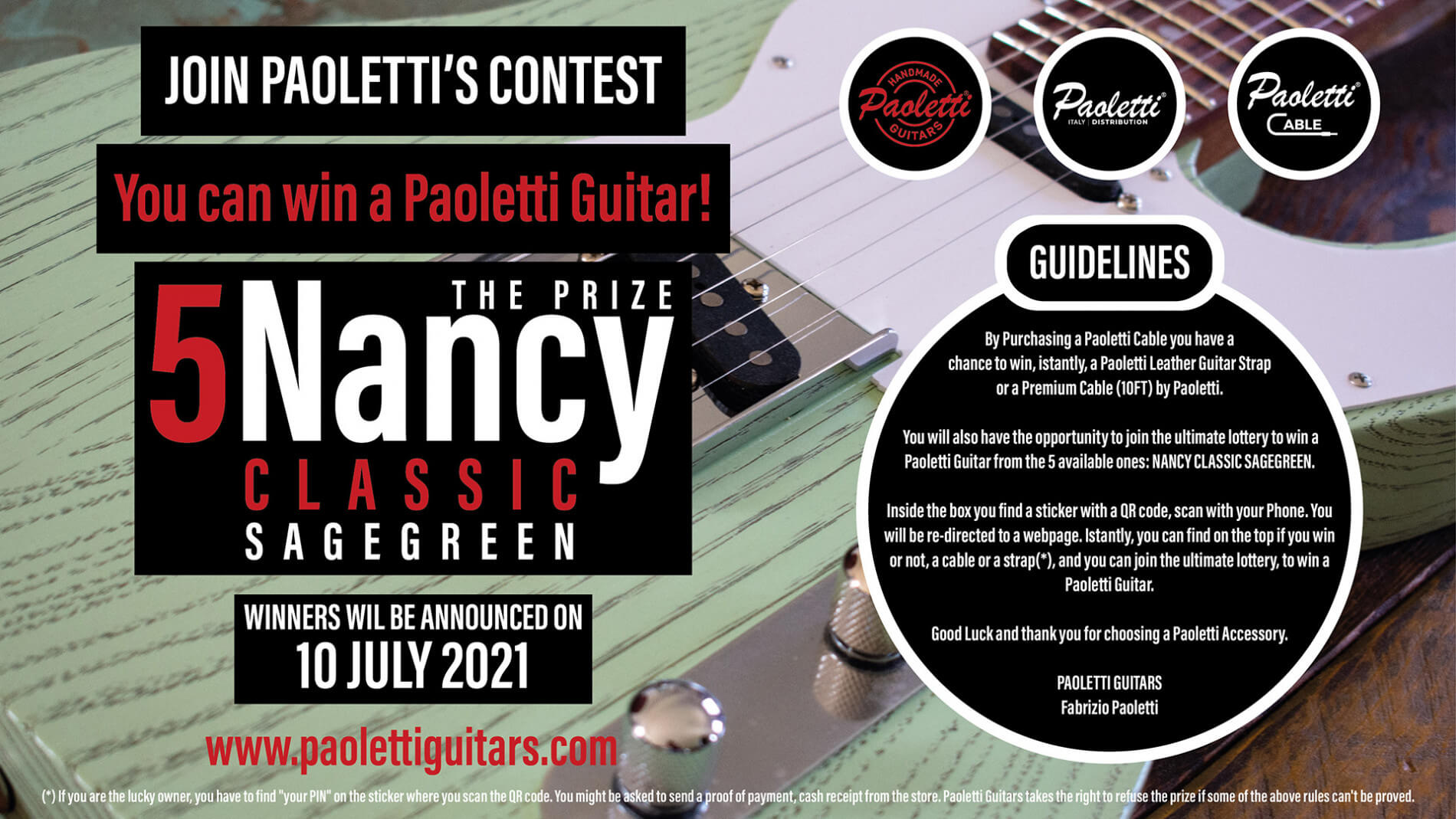 JOIN PAOLETTI'S CONTEST!