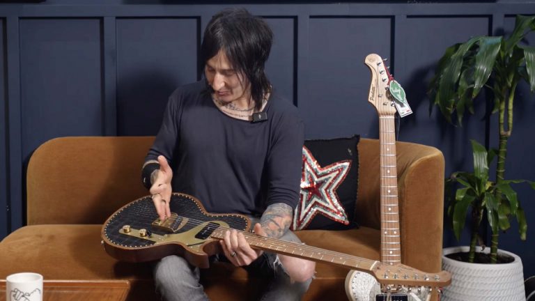 Fortus at Art of Guitar with his Paolettis